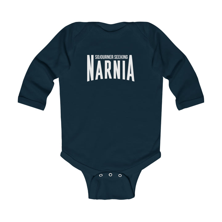 Sojourner Seeking Narnia Infant Long Sleeve Bodysuit Kids clothes Navy NB (0-3M) 