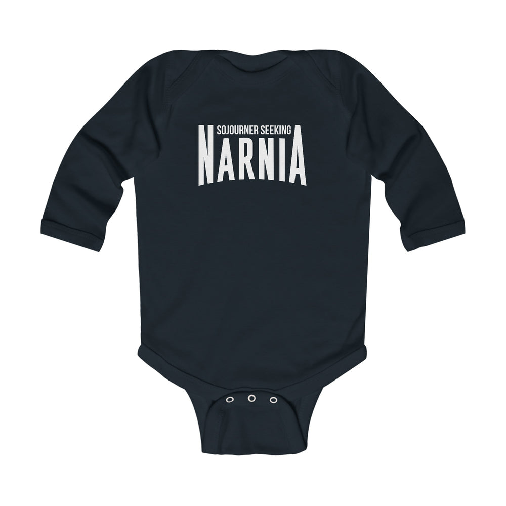 Sojourner Seeking Narnia Infant Long Sleeve Bodysuit Kids clothes Black NB (0-3M) 