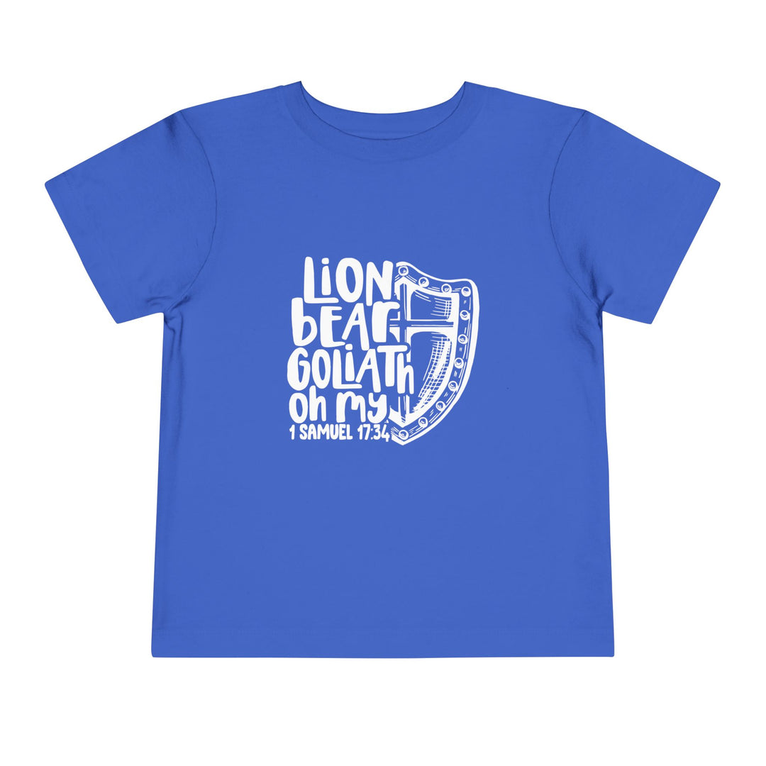 Lion Bear Goliath Oh My Toddler Tee Kids clothes True Royal 2T 