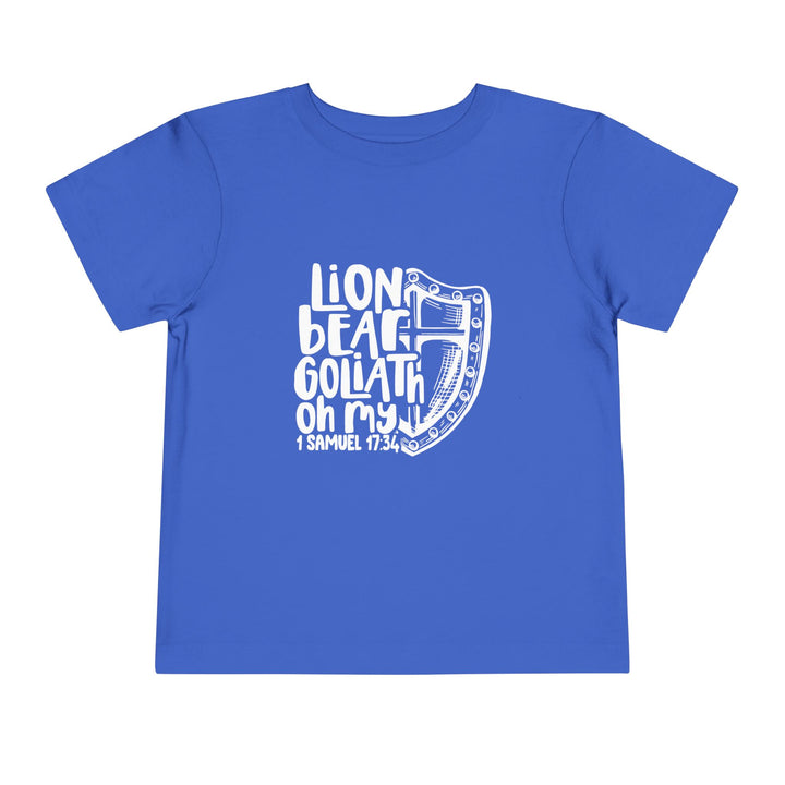 Lion Bear Goliath Oh My Toddler Tee Kids clothes True Royal 2T 