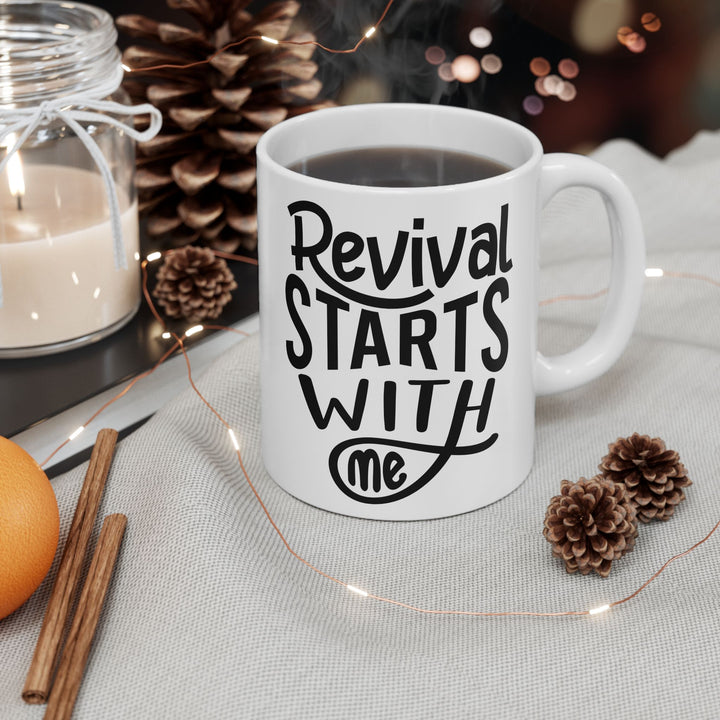 Christian Coffee Mug Revival Starts With Me Ceramic Mug   