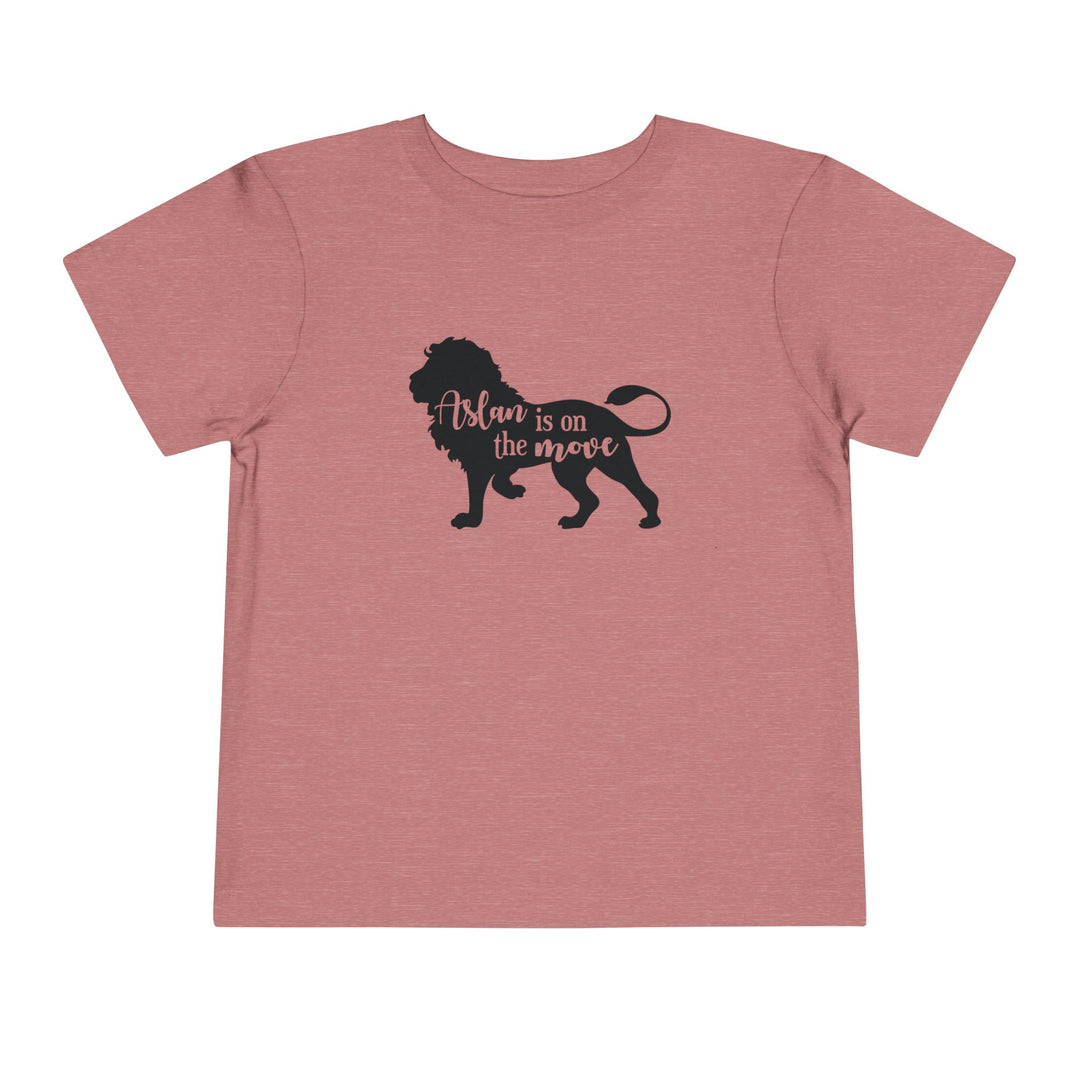 Aslan Is On The Move Toddler Tee Kids clothes Heather Mauve 2T 