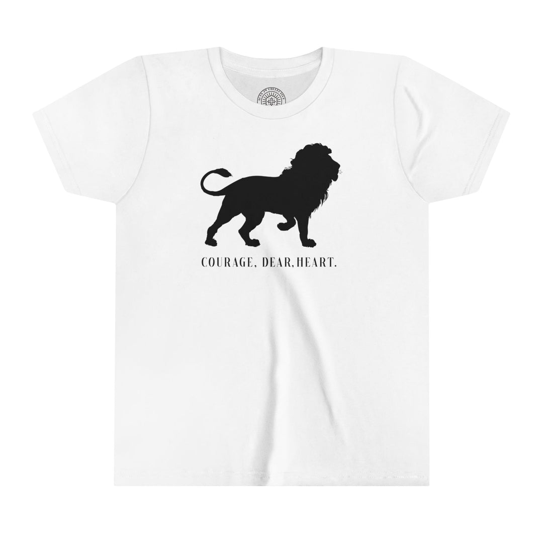 Courage Dear Heart Youth T-shirt Kids clothes White S 