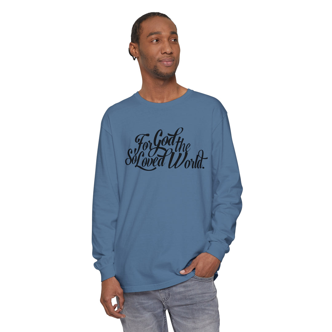 God So Loved Long Sleeve Shirt Long-sleeve   