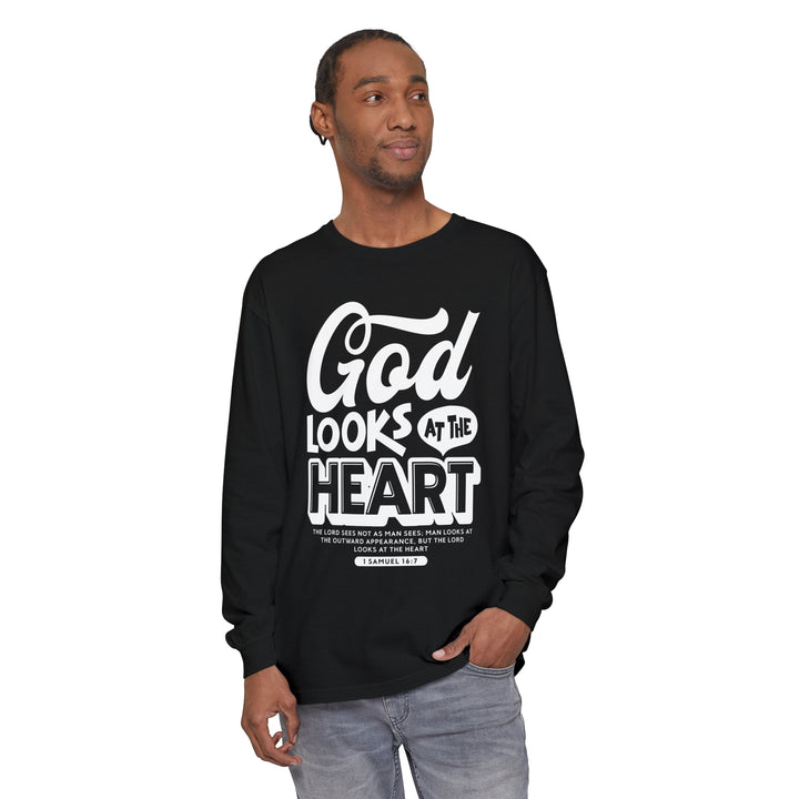 God Looks At The Heart Long Sleeve Shirt Long-sleeve   