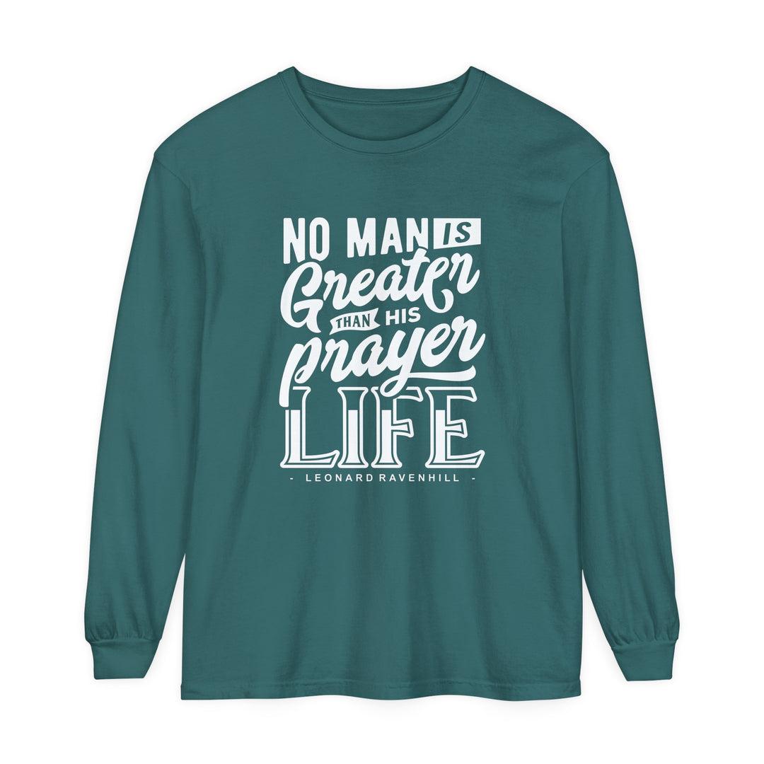 Prayer Life Long Sleeve Shirt Long-sleeve Blue Spruce S 