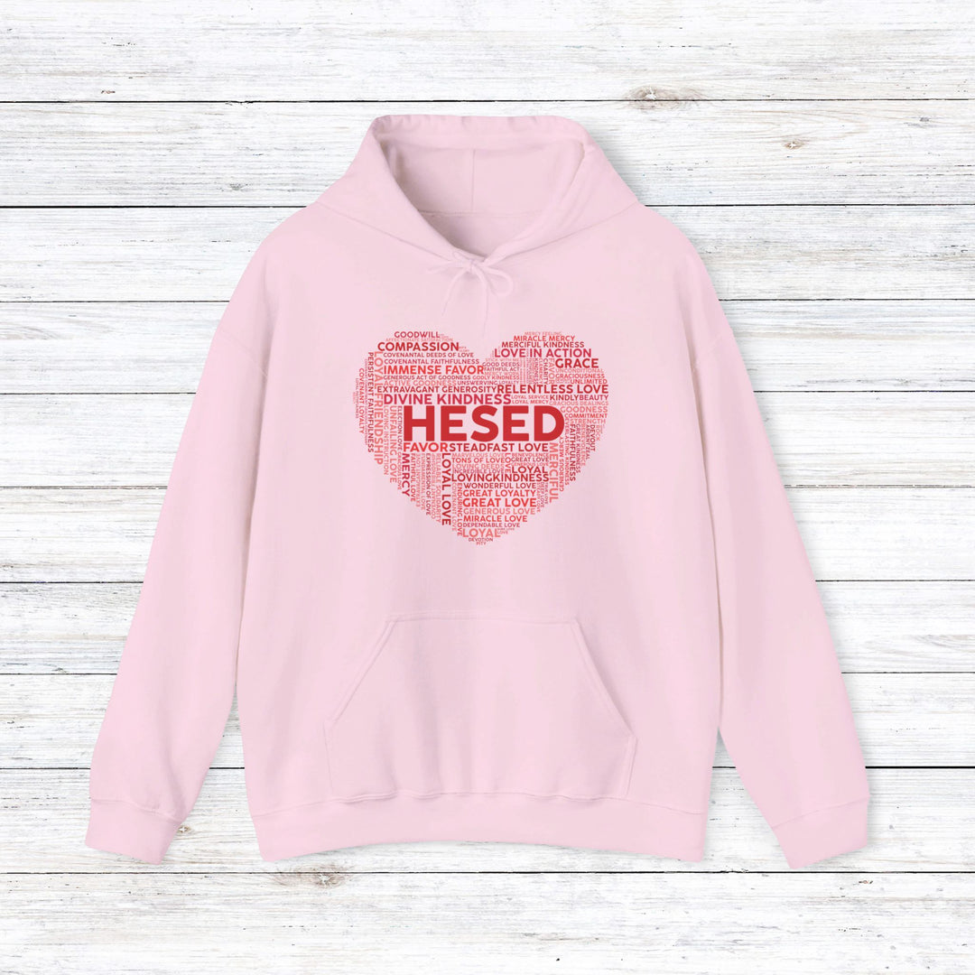 Hesed Heart Cloud Hoodie Hoodie Light Pink S 