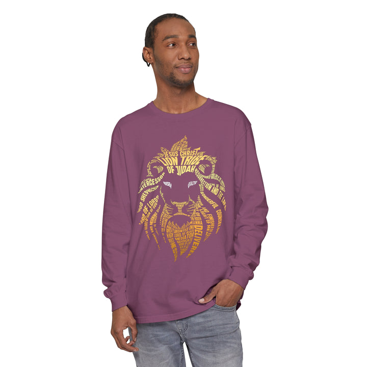 Lion Word Cloud Long Sleeve Shirt Long-sleeve   