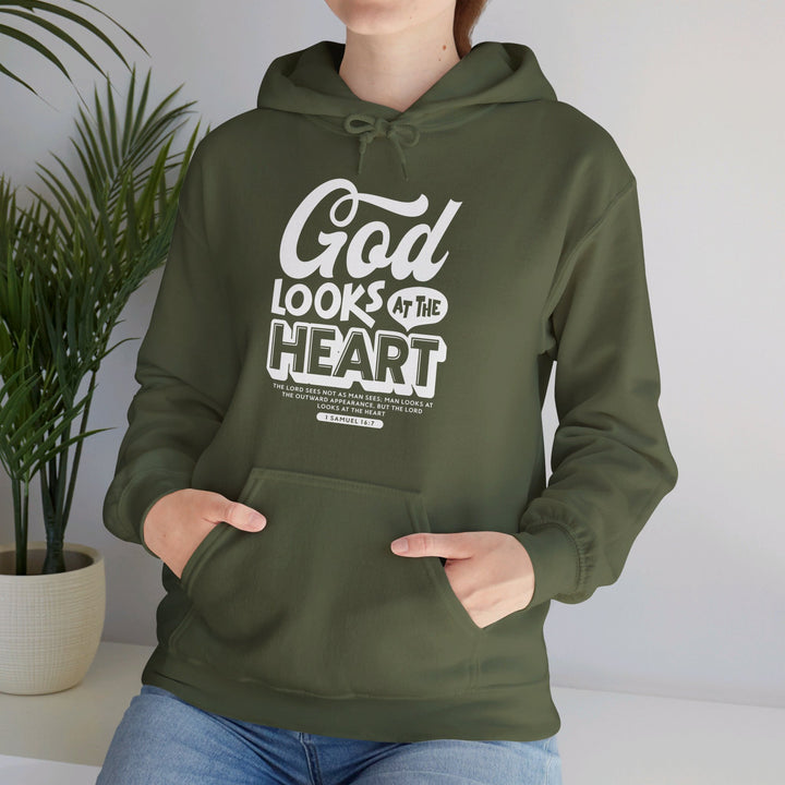 God Looks At Heart Hoodie Hoodie   