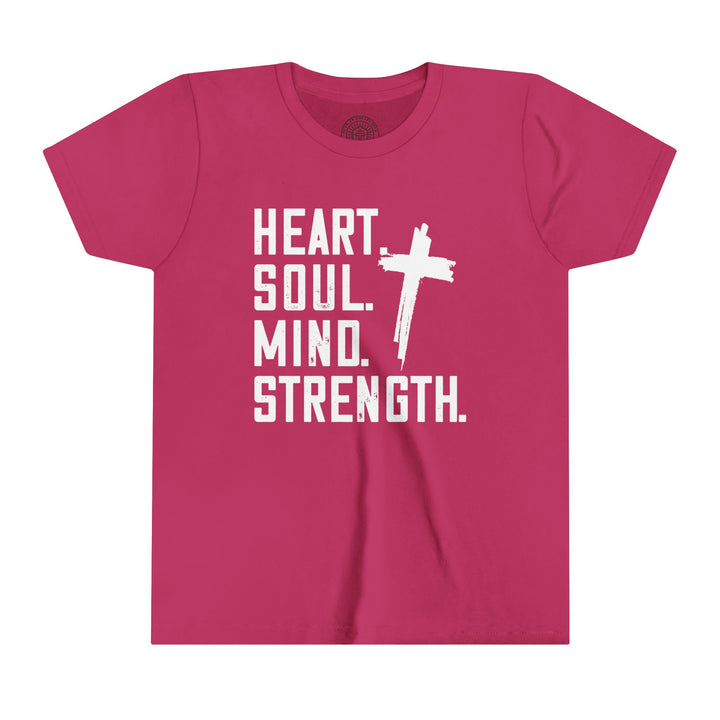 Heart Soul Mind Strength Youth T-shirt Kids clothes Berry S 