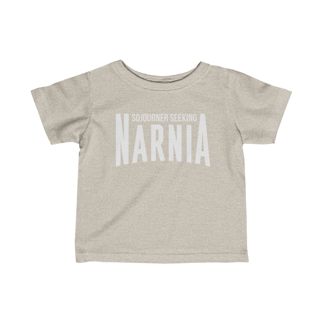 Sojourner Seeking Narnia Baby Tee Kids clothes Natural Heather 6M 