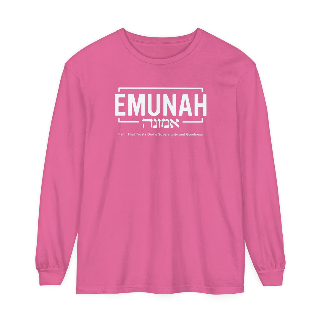 Emunah Faith That Trusts Long Sleeve Shirt Long-sleeve   