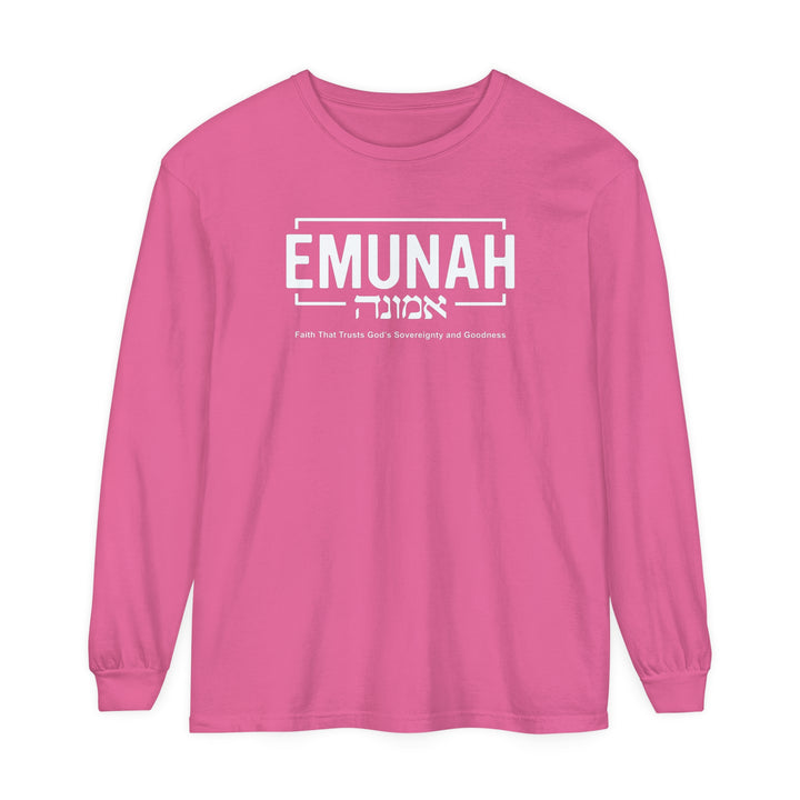 Emunah Faith That Trusts Long Sleeve Shirt Long-sleeve   