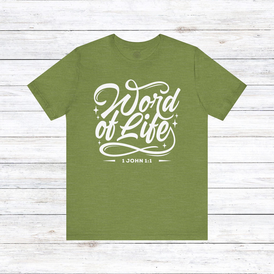 Word of Life Unisex T-Shirt T-Shirt Heather Green S 