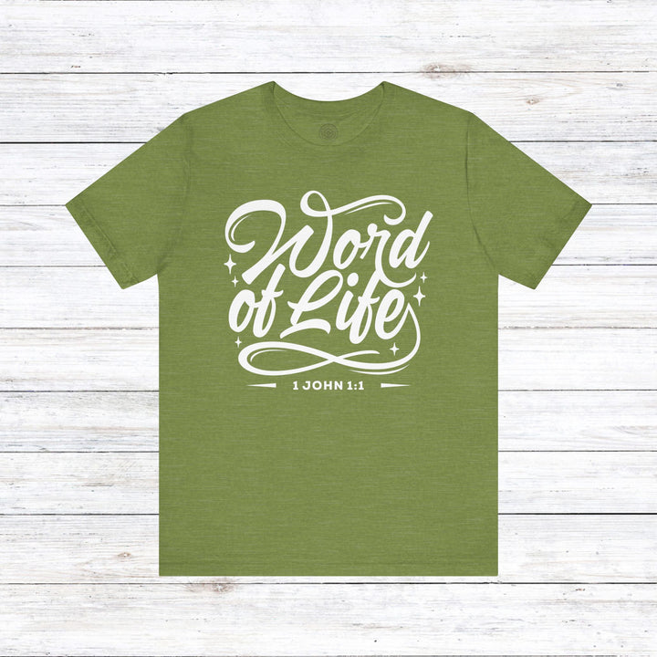 Word of Life Unisex T-Shirt T-Shirt Heather Green S 