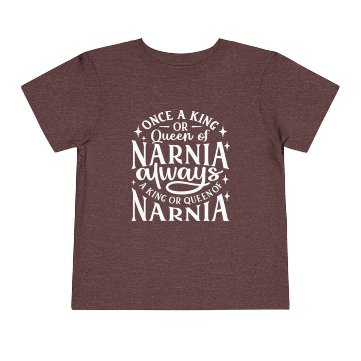 King or Queen Narnia Toddler Tee Kids clothes Heather Maroon 2T 