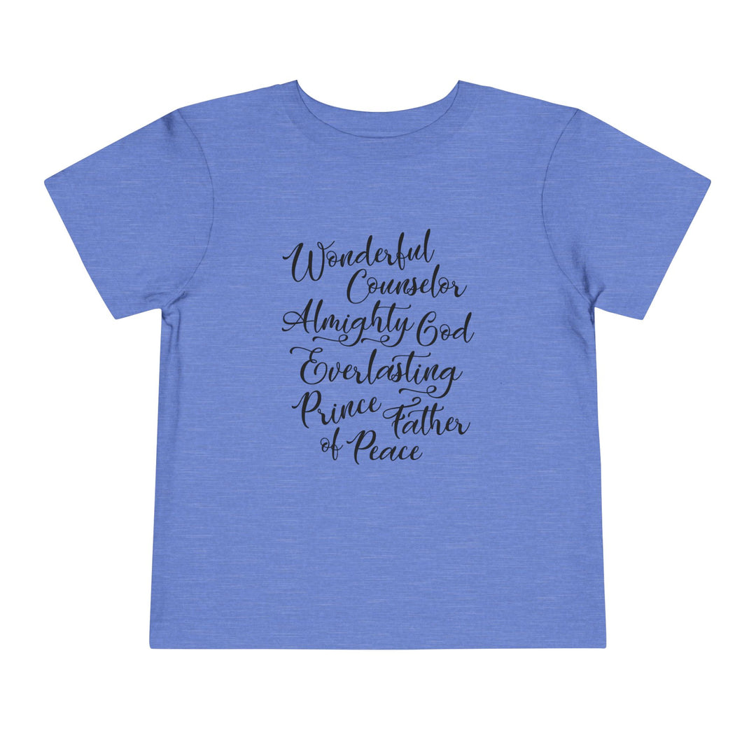 Wonderful Counselor Toddler Tee Kids clothes Heather Columbia Blue 2T 