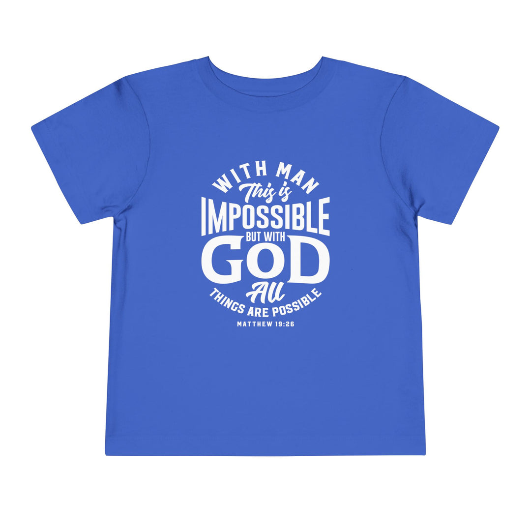 All Things Possible Toddler Tee Kids clothes True Royal 2T 