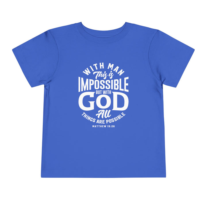 All Things Possible Toddler Tee Kids clothes True Royal 2T 