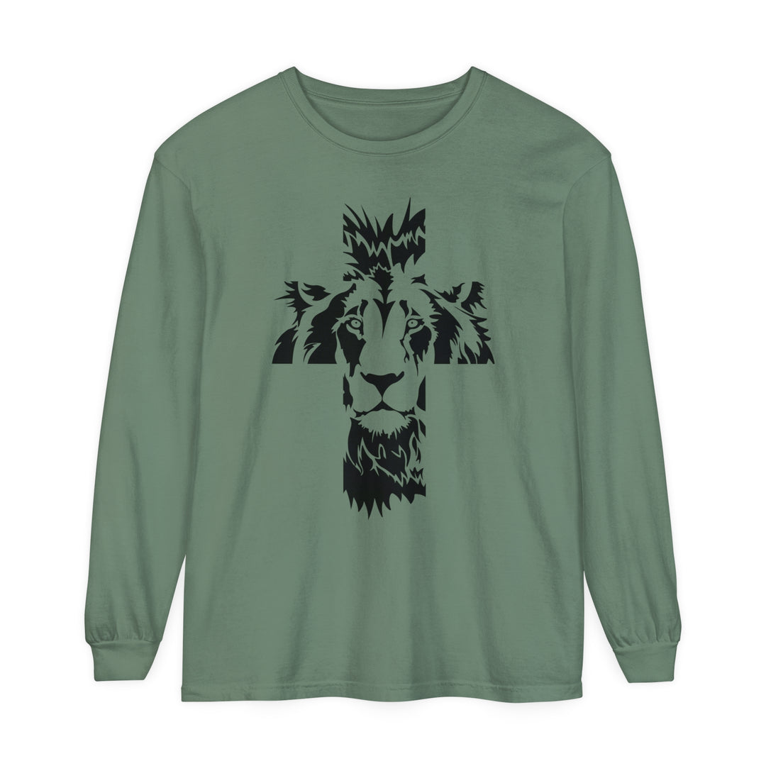 Aslan Cross Long Sleeve Shirt Long-sleeve Light Green S 