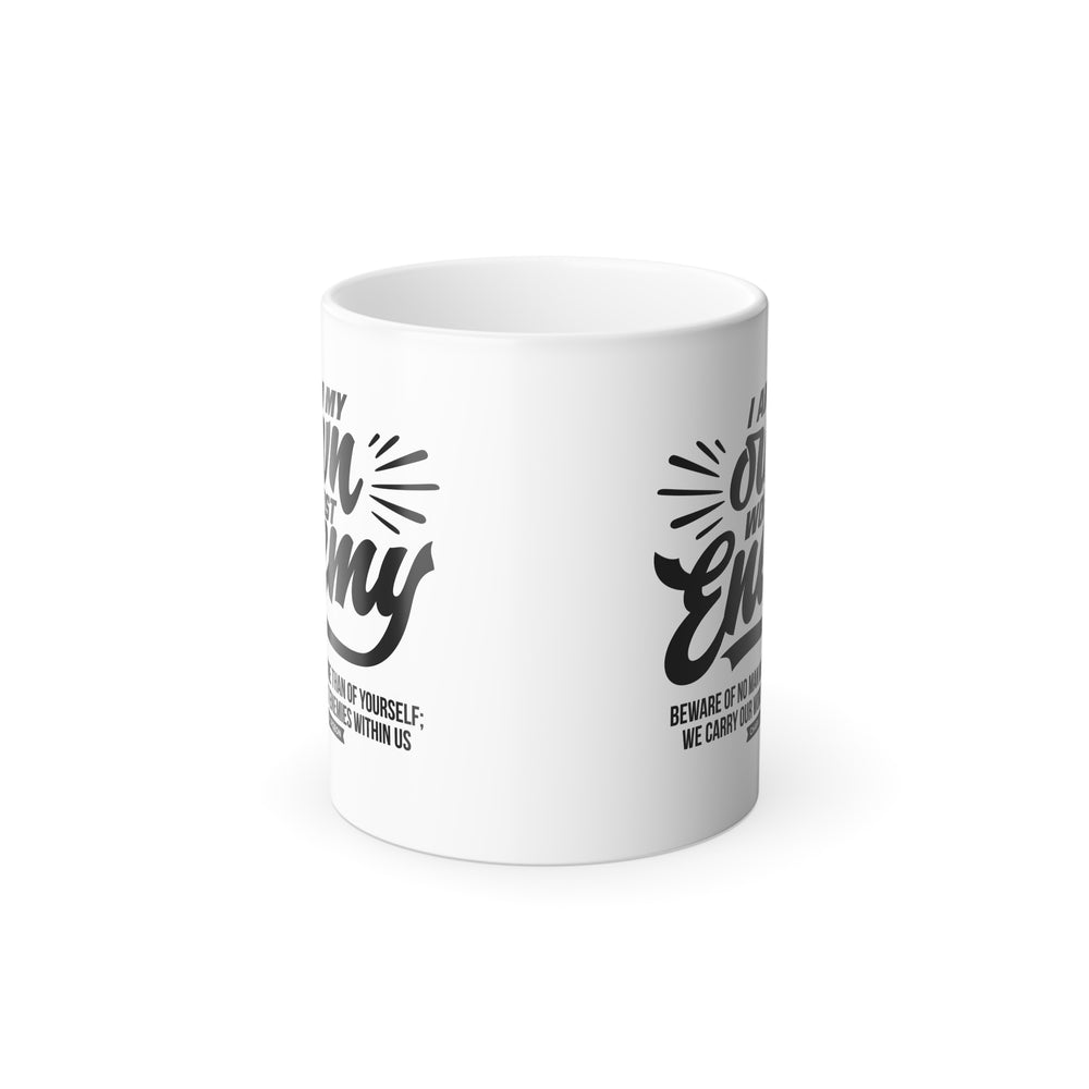 Christian Coffee Mug Worst Enemy Color Morphing Mug   