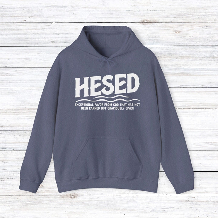 Hesed Exceptional Favor Hoodie Hoodie Heather Navy S 