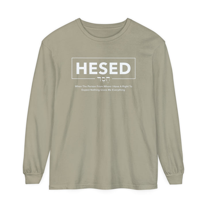 Hesed Everything Long Sleeve Shirt Long-sleeve Sandstone S 