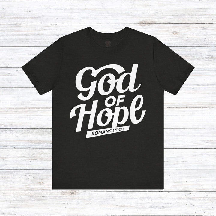 God of Hope  Unisex T-Shirt T-Shirt Black Heather S 