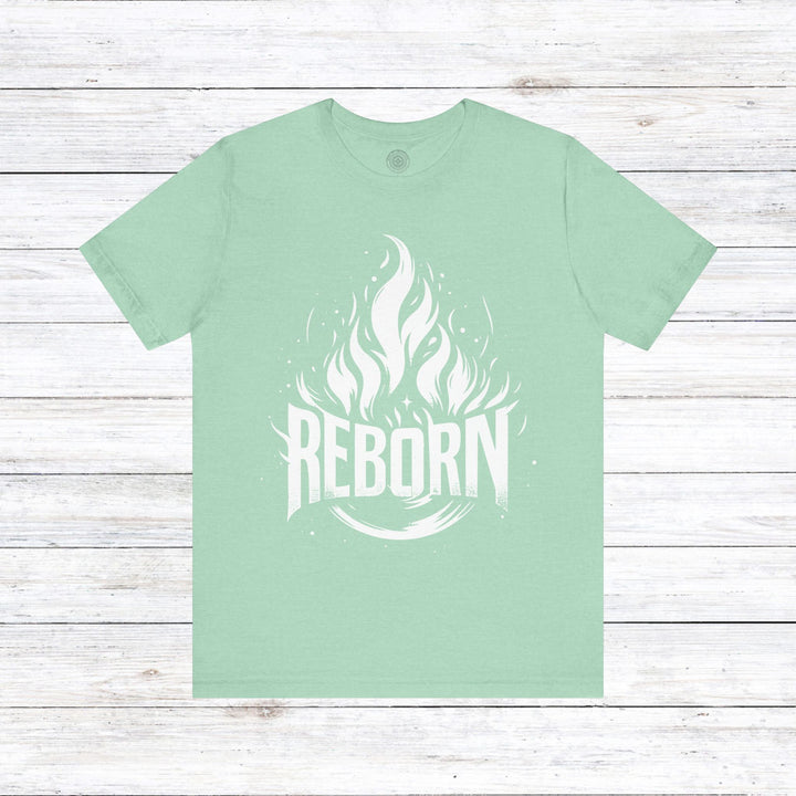 Reborn Unisex T-Shirt T-Shirt Heather Mint M 