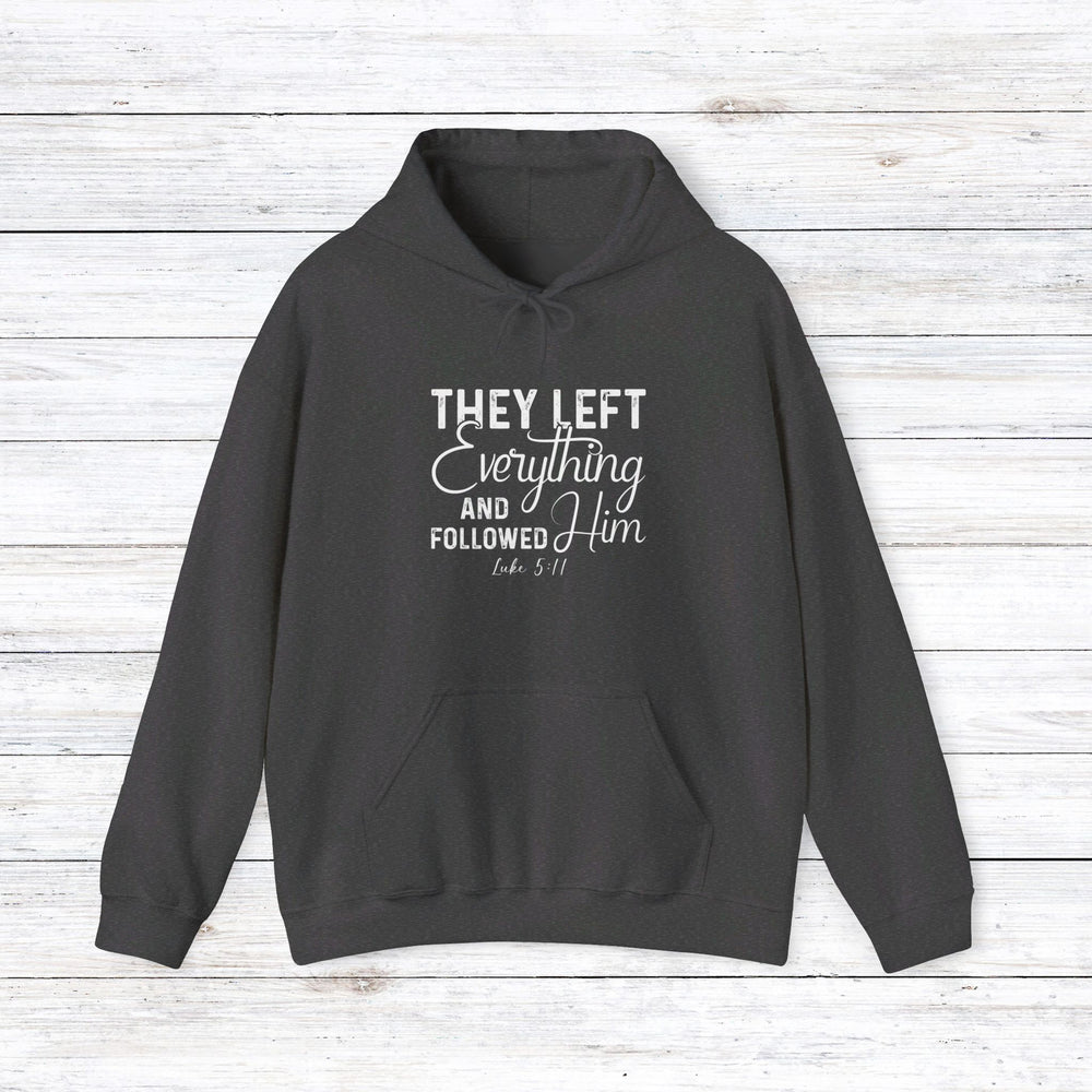 Left Everything Hoodie Hoodie Dark Heather S 