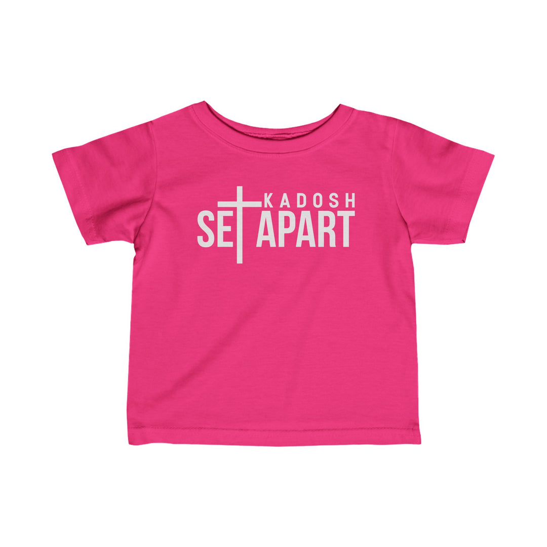 Set Apart Kadosh Baby Tee Kids clothes Hot Pink 6M 