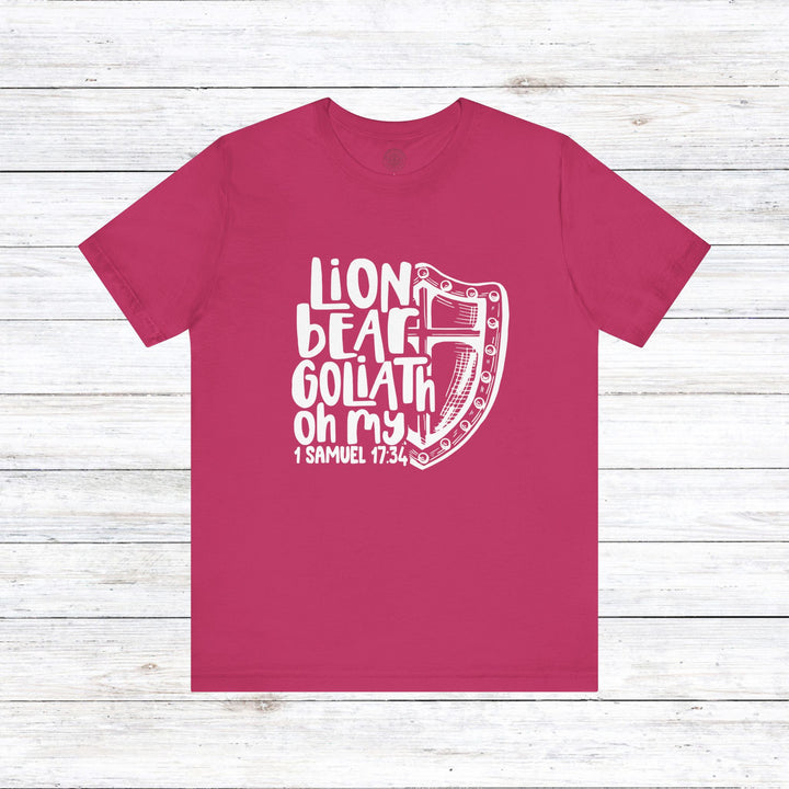 Lion Bear Goliath Oh My Unisex T-Shirt T-Shirt Berry S 