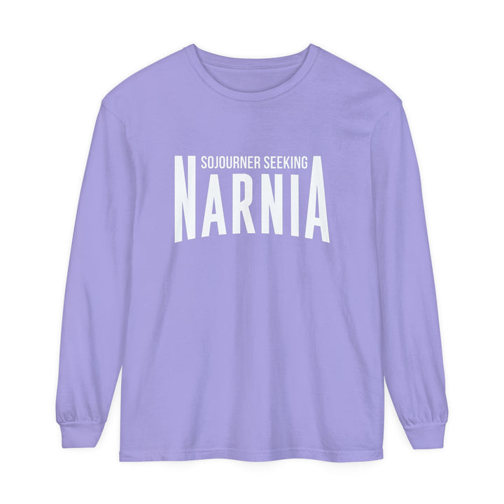 Sojourner Seeking Narnia Long Sleeve Shirt Long-sleeve Violet S 