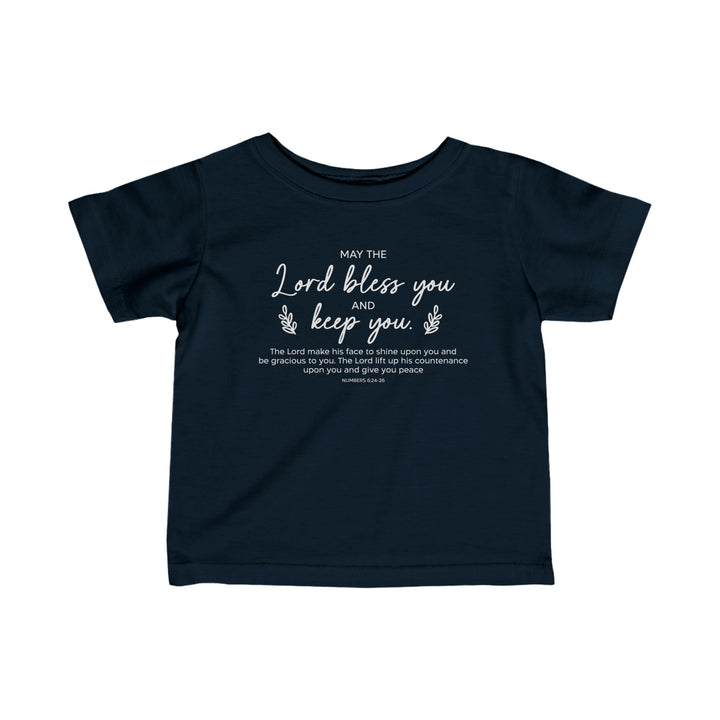 Bless And Keep You Baby  Tee Kids clothes Navy 6M 