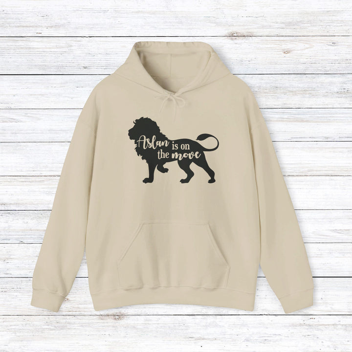 Aslan Is On The Move Hoodie Hoodie Sand S 