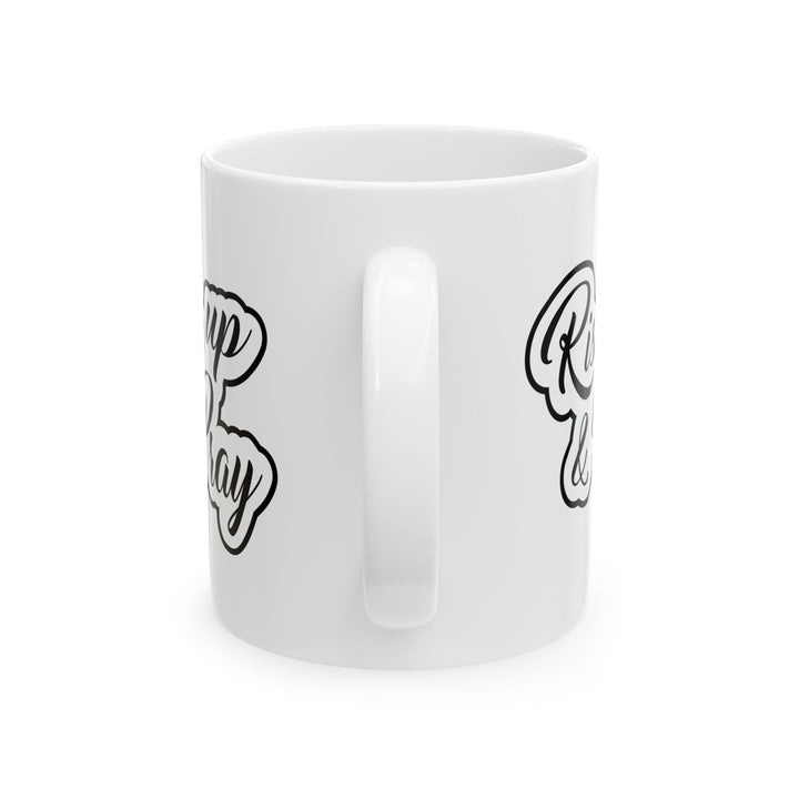 Christian Coffee Mug Rise Up & Pray Ceramic Mug   