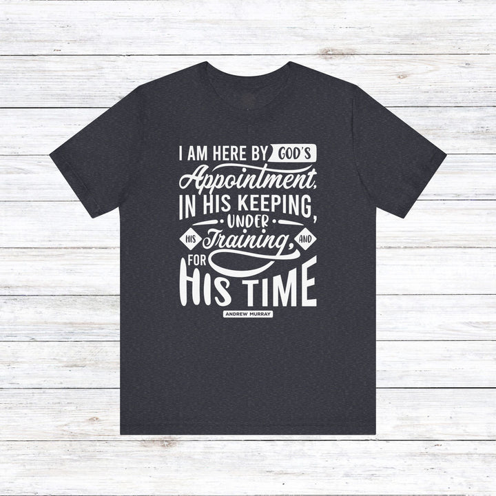 His Time Unisex T-Shirt T-Shirt Heather Navy S 