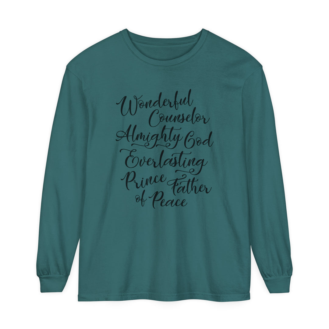 Wonderful Counselor Long Sleeve Shirt Long-sleeve Blue Spruce S 