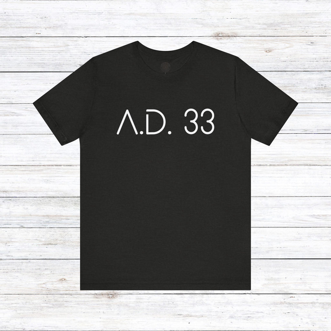 AD 33 Unisex T-Shirt T-Shirt Black Heather S 