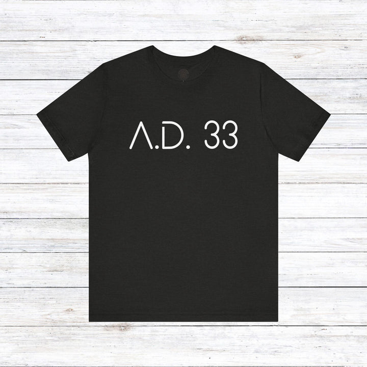 AD 33 Unisex T-Shirt T-Shirt Black Heather S 