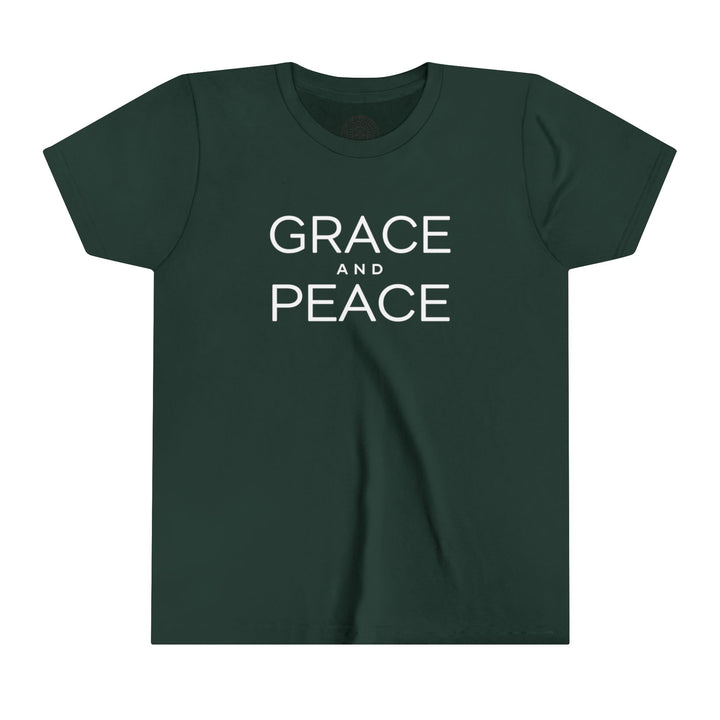 Grace and Peace Youth T-shirt Kids clothes Forest S 