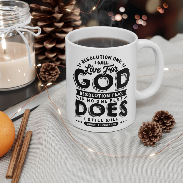 Christian Coffee Mug Live For God Ceramic Mug   