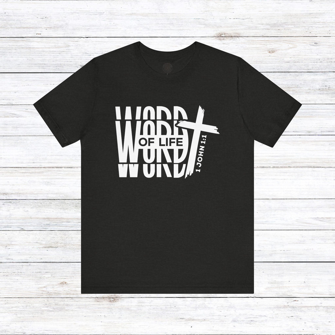 Word of Life Unisex T-Shirt T-Shirt Black Heather S 