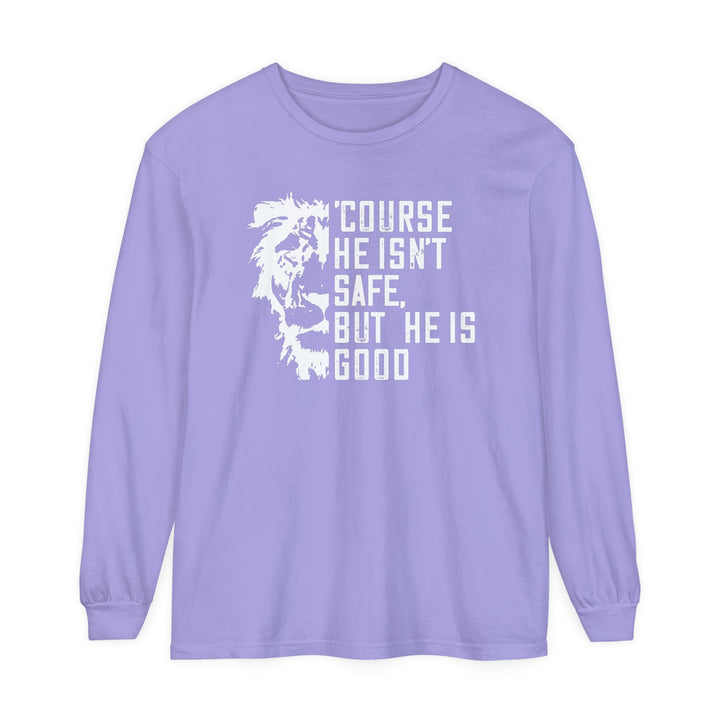 'Course He Isn't Safe Long Sleeve Shirt Long-sleeve Violet S 