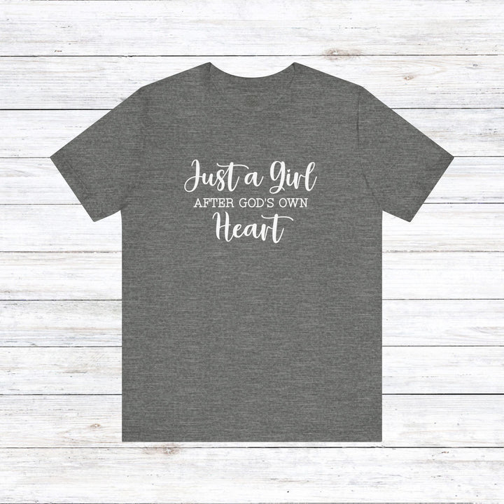 Girl After God's Own Heart Unisex T-Shirt T-Shirt Deep Heather S 