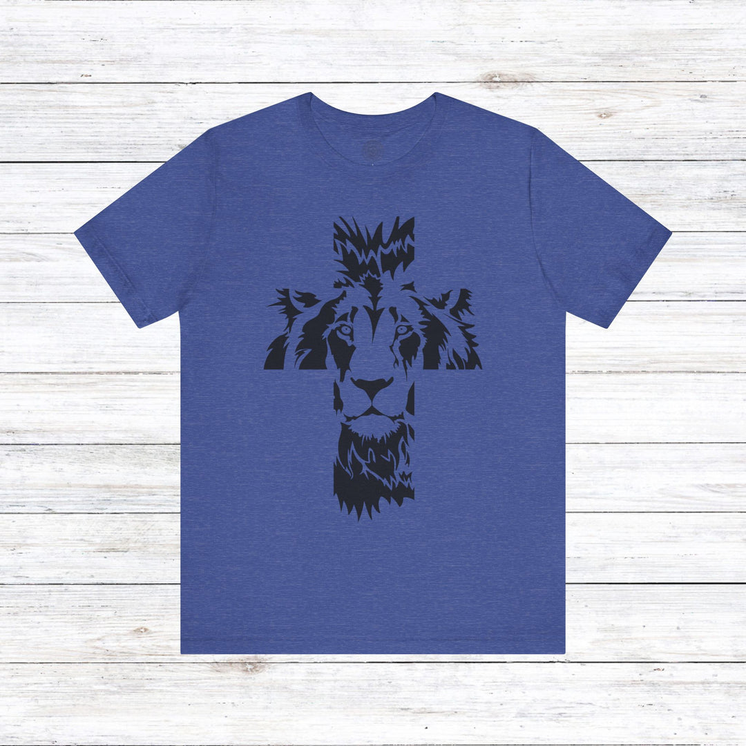 Aslan Cross Unisex T-Shirt T-Shirt Heather True Royal S 