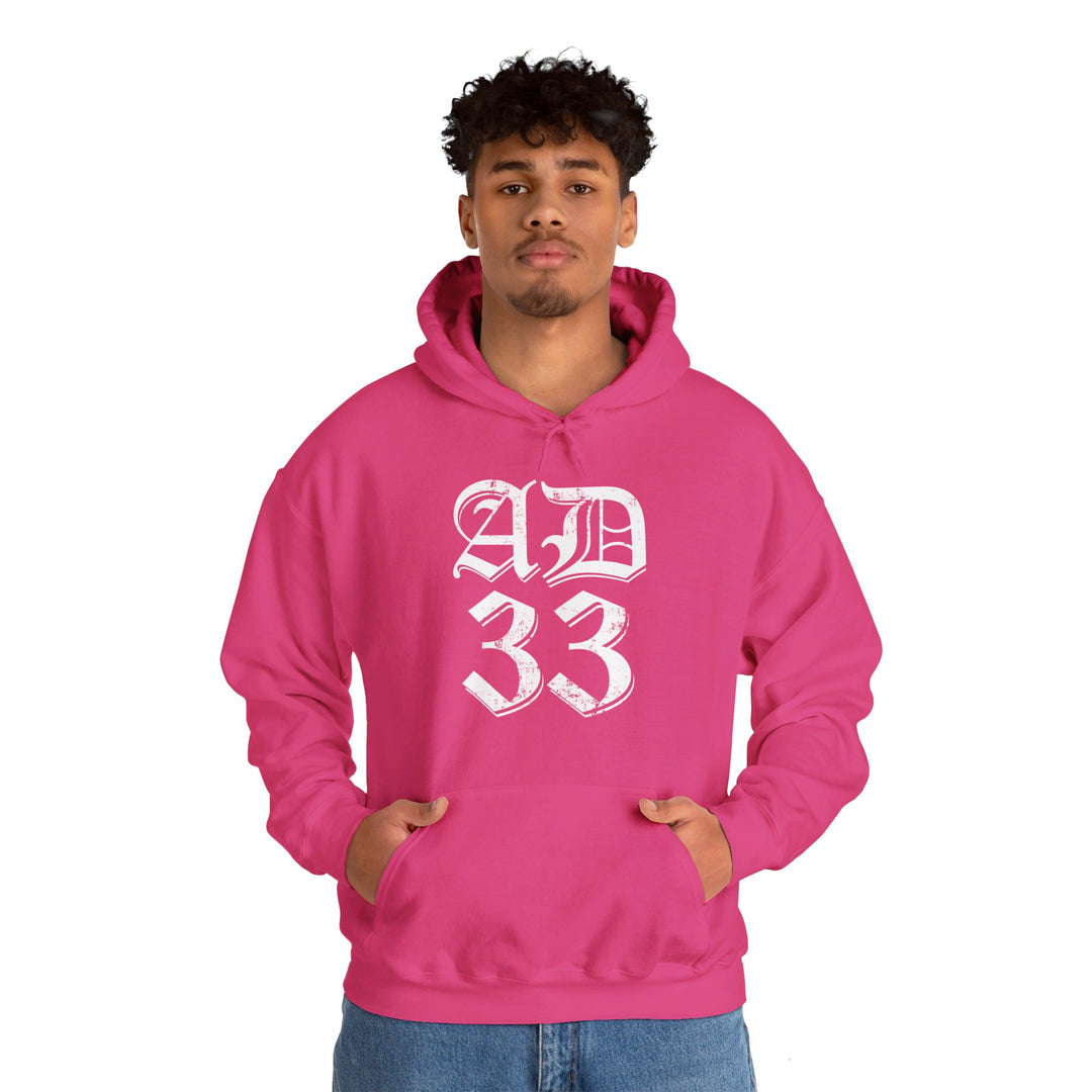 AD 33 Old English Hoodie Hoodie   