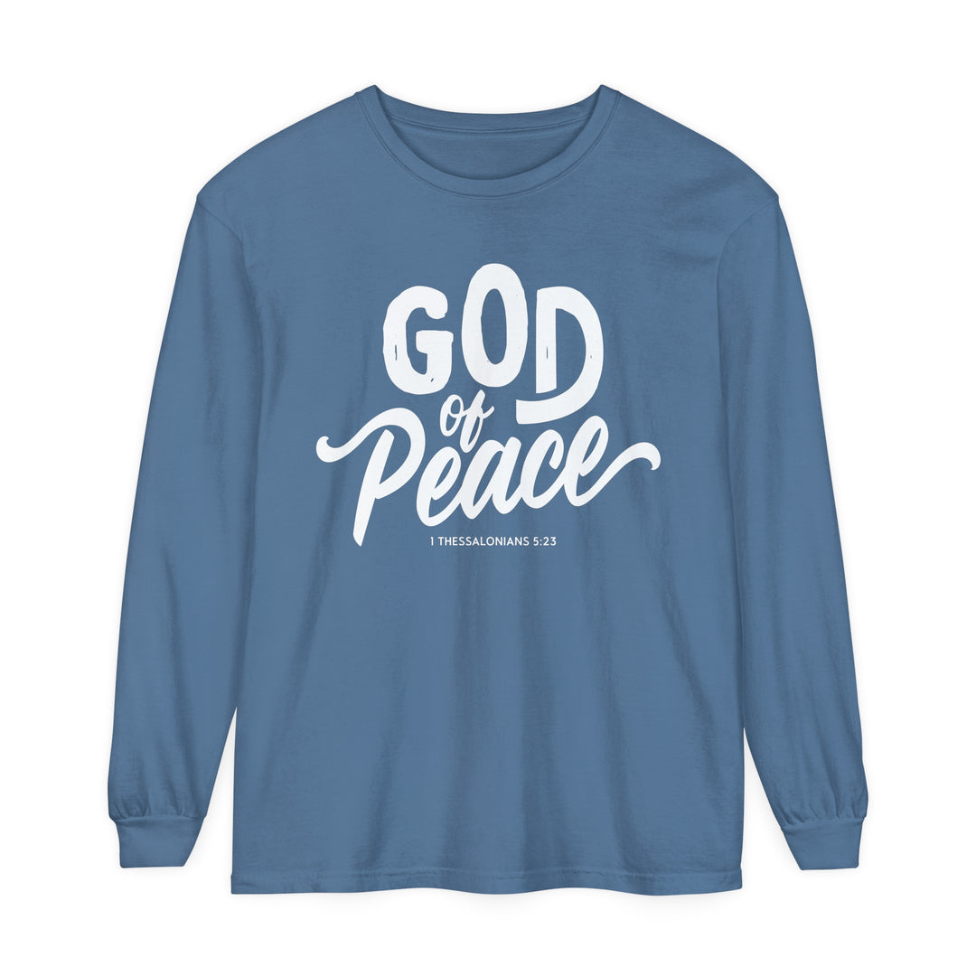 God of Peace Long Sleeve Shirt Long-sleeve Blue Jean S 