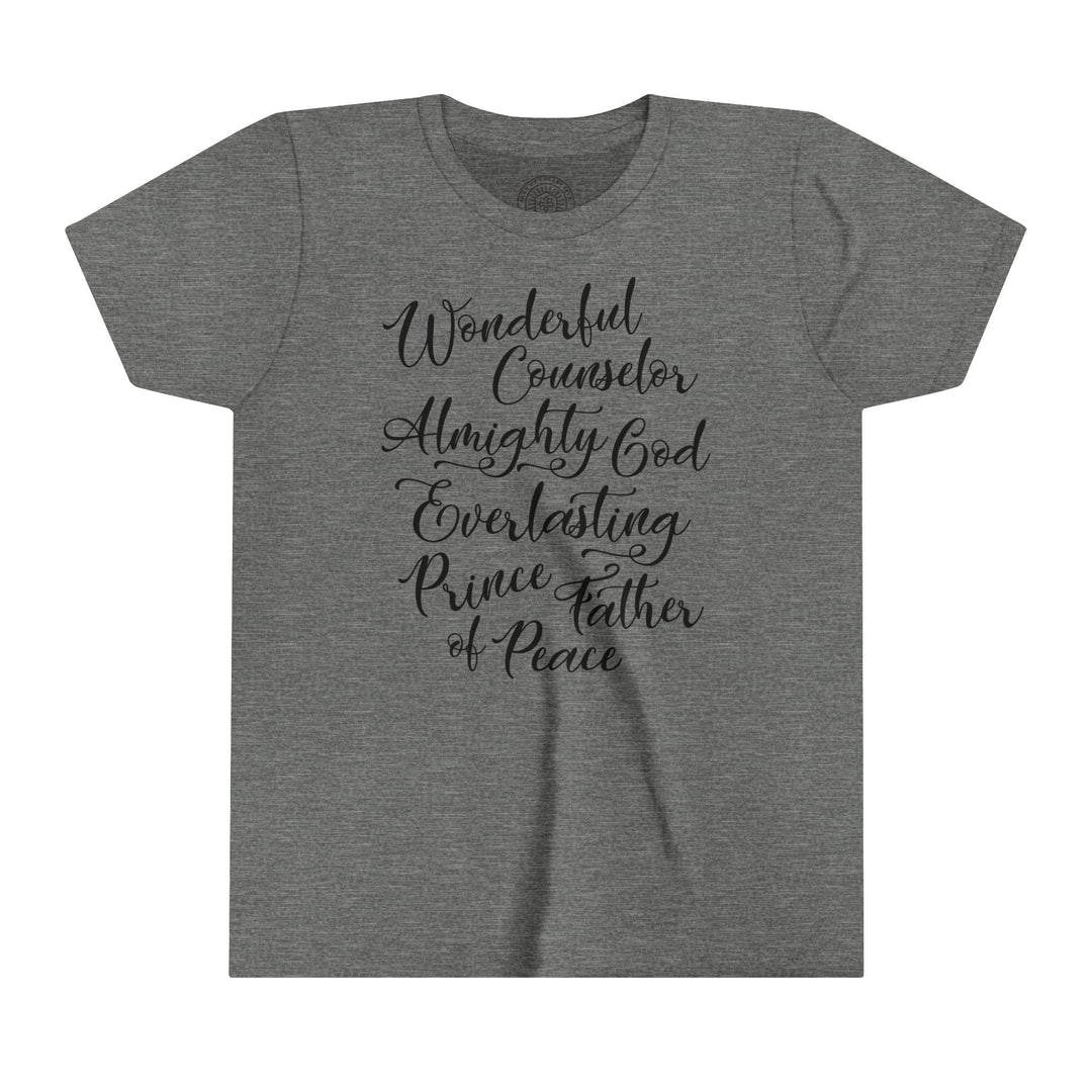 Wonderful Counselor Youth T-shirt Kids clothes Deep Heather S 