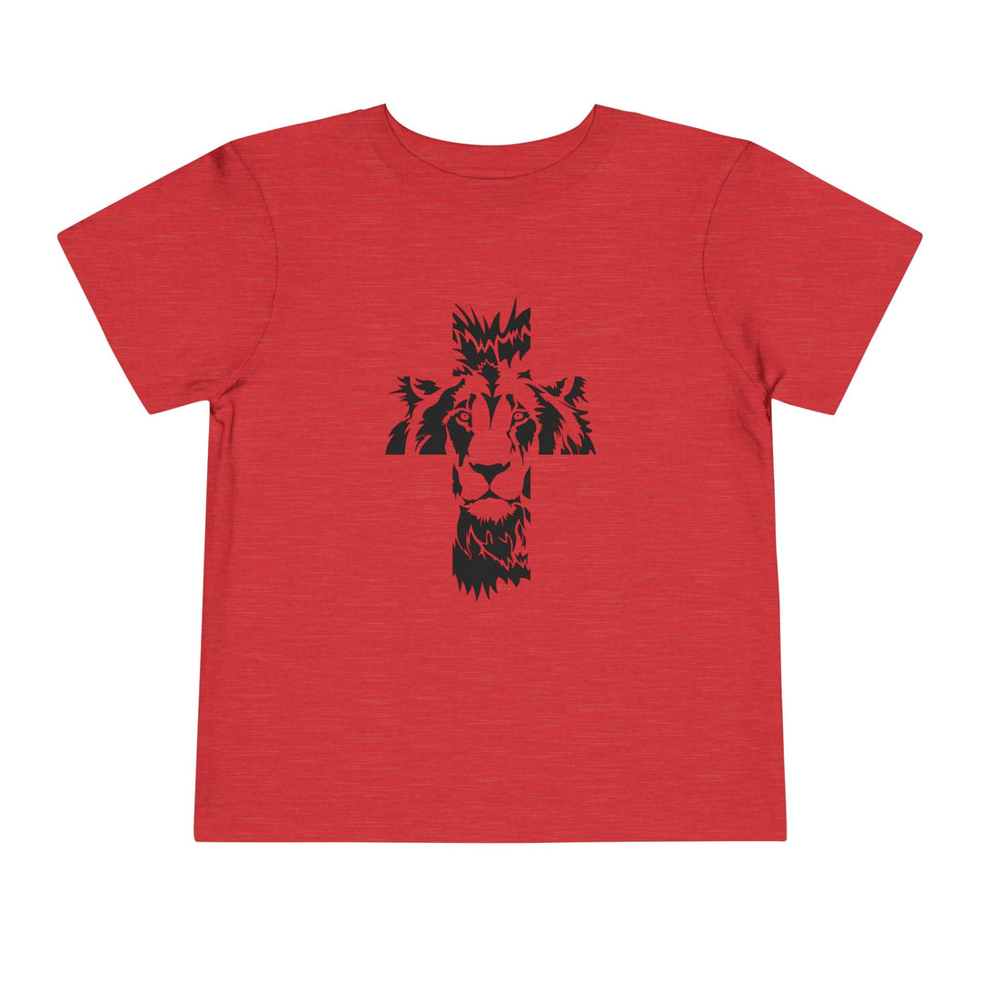 Aslan Cross Toddler Tee Kids clothes Heather Red 2T 